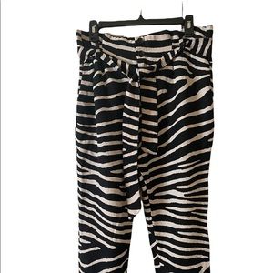 H&M Linen Tie-Front Pants